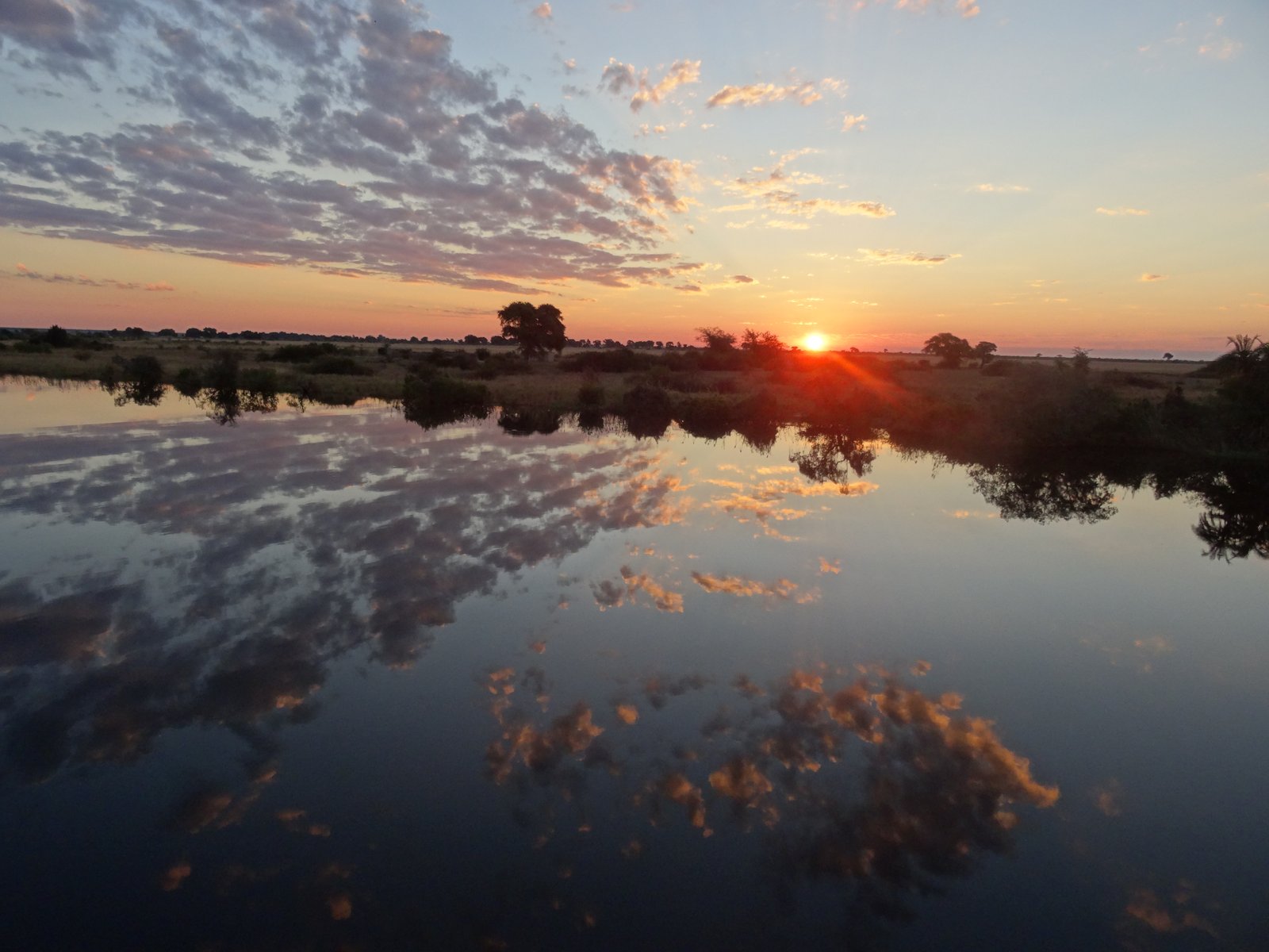 Sunset on Chobe River Botswana